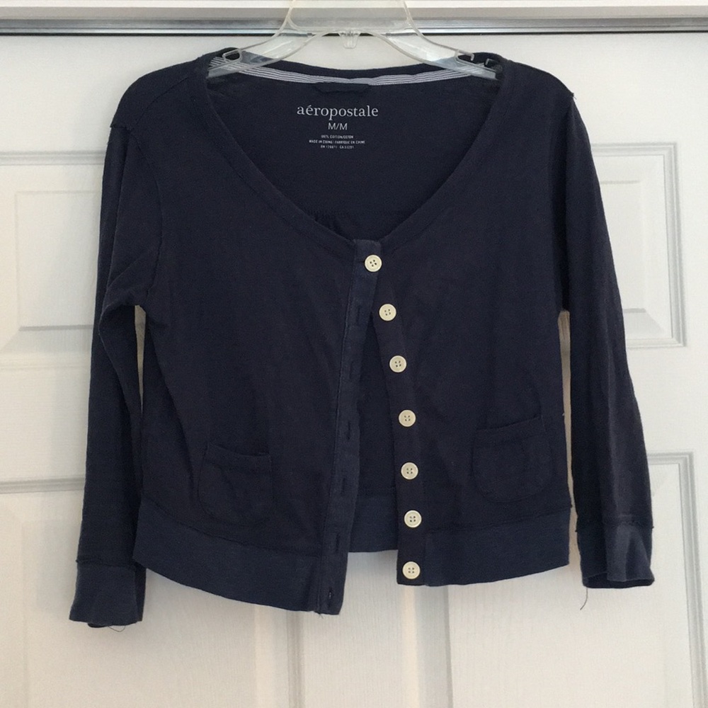 Navy cardigan